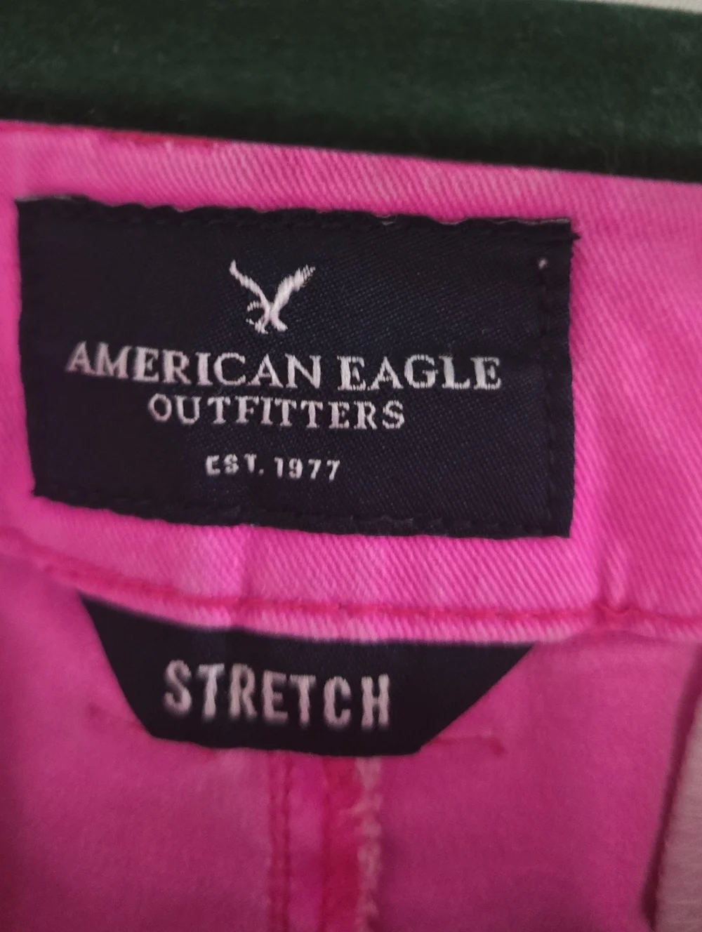 American Eagle Outfitters Hot Pink Denim Shorties